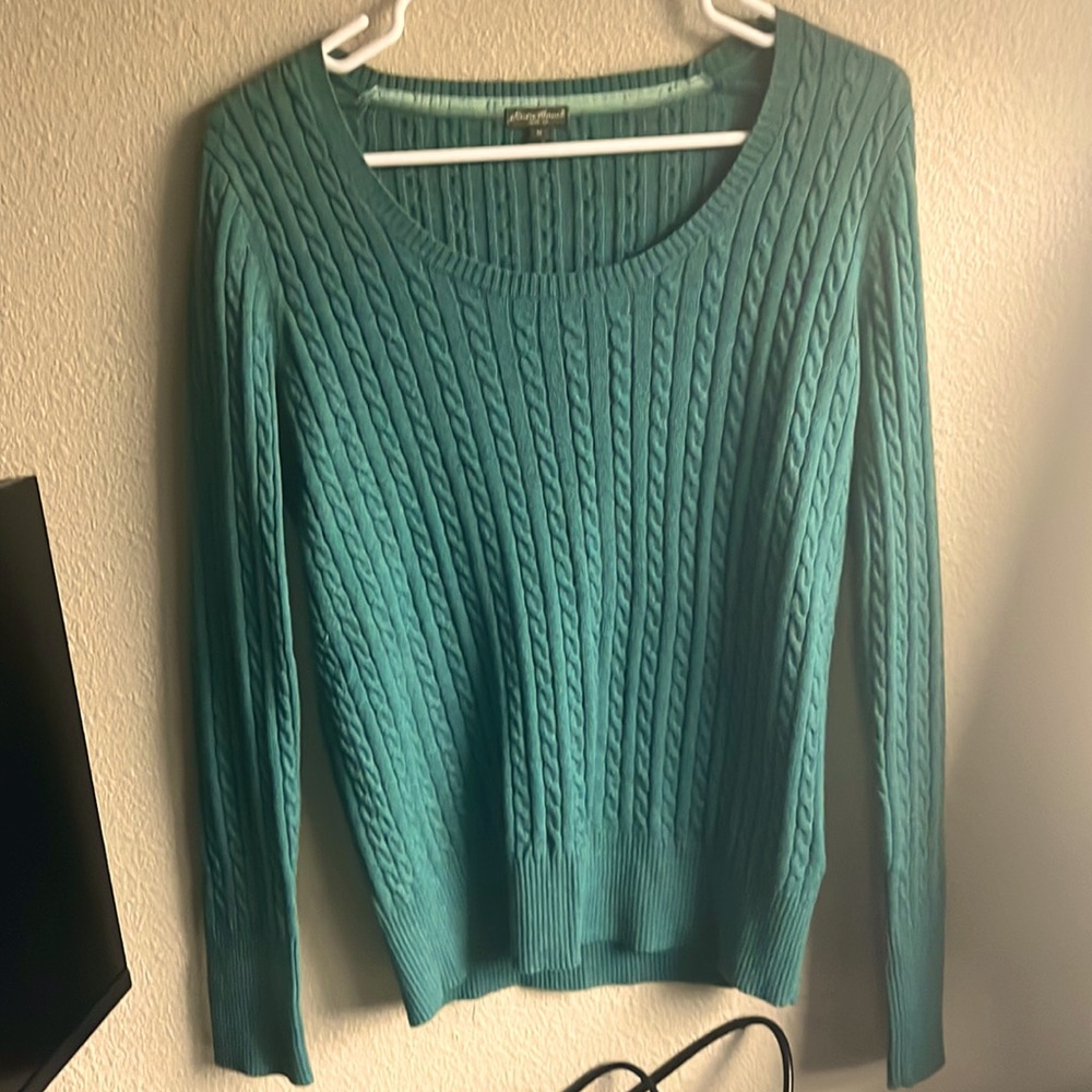 Cyan Knitted Sweater